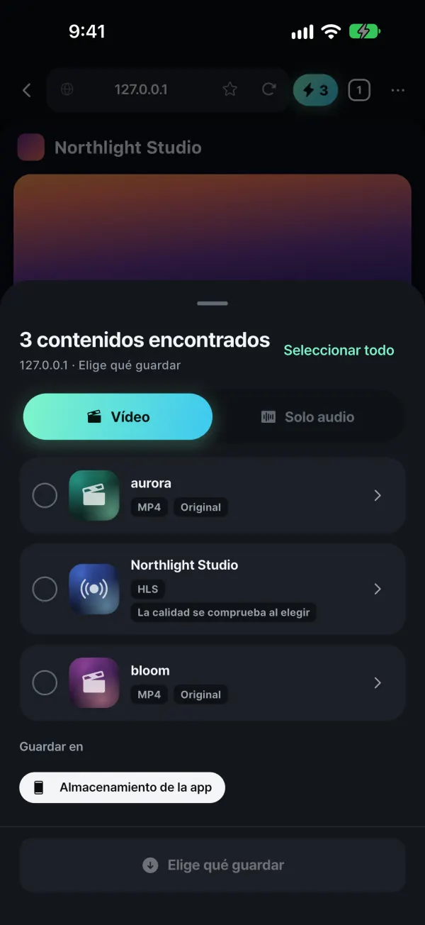 Detecta lo que se reproduce