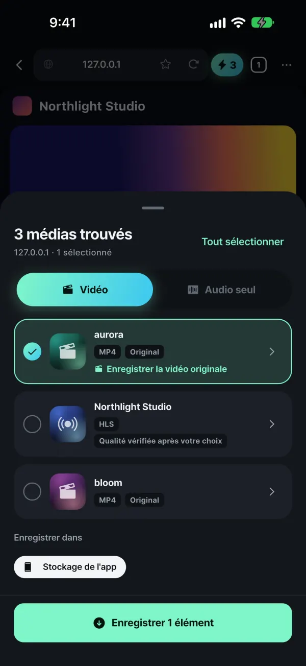 Enregistrez vos médias