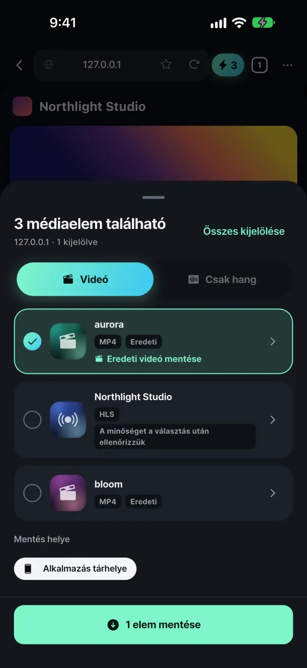 Mentse saját médiáit