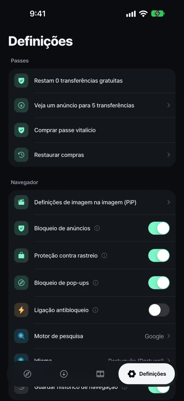 O controlo é seu